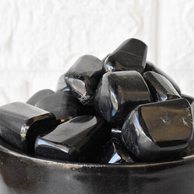 1Pc Black Tourmaline Tumbled Stones ~ Healing Tumbled Stones
