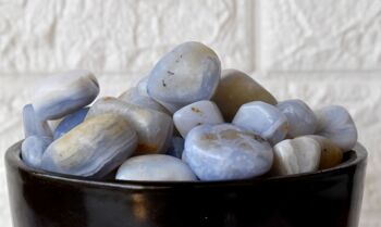 1Pc Blue Lace Agate Tumbled Stone ~ Healing Tumbled Stones 1