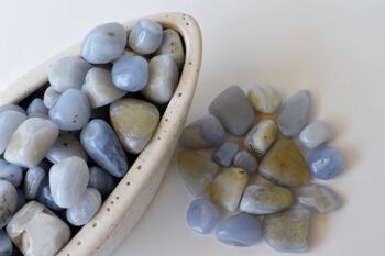 1Pc Blue Lace Agate Tumbled Stone ~ Healing Tumbled Stones 7