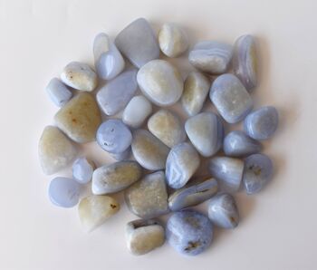 1Pc Blue Lace Agate Tumbled Stone ~ Healing Tumbled Stones 9