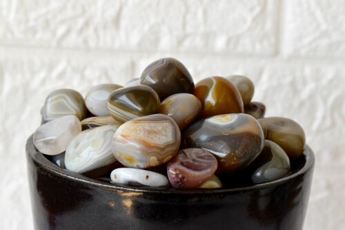 1Pc Botswana Agate Tumbled Stones ~ A Grade, Medium Size