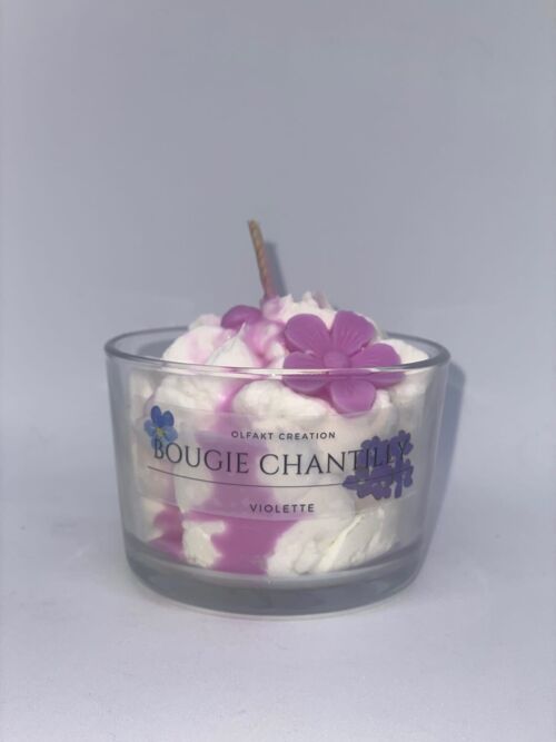 Bougie Chantilly Violette