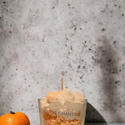 Mandarin scented whipped candle