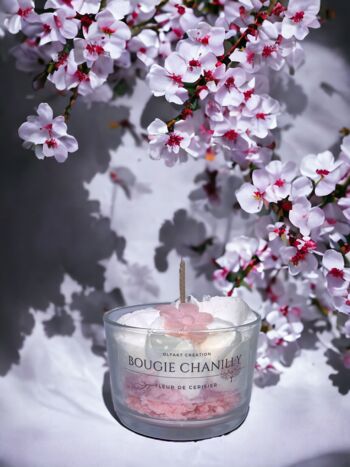 Bougie chantilly à la fleur de Cerisier 1