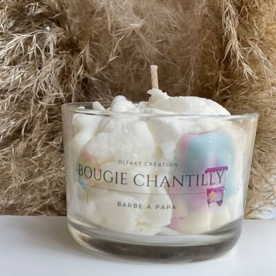 Chantilly candy floss candle