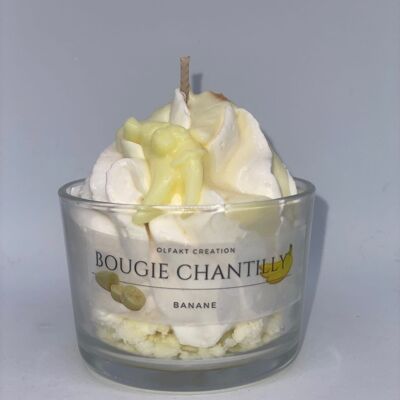 Bananen-Chantilly-Kerze
