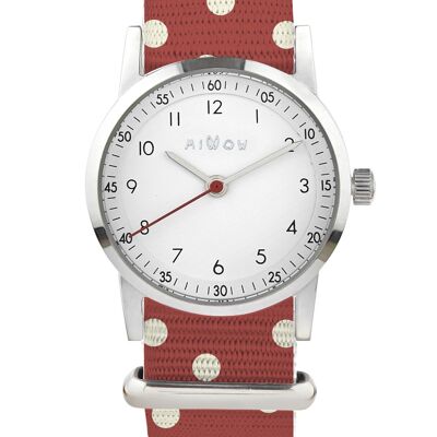 Children's watch for girls Millow Classic Cinnamon Dots Playful and Elegant