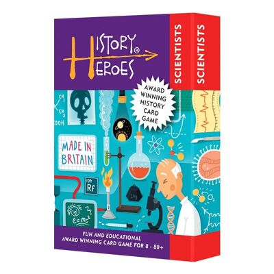 History Heroes' Award winning SCIENTISTS family card game - play and learn along the way!