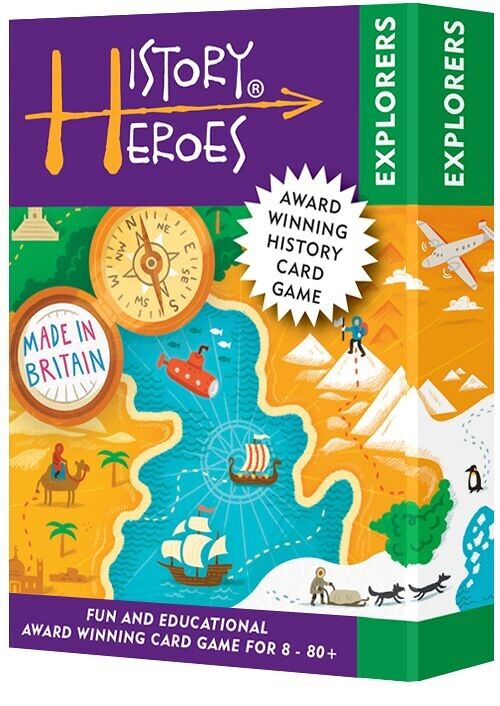 History Heroes Explorers Travel card game for all the family