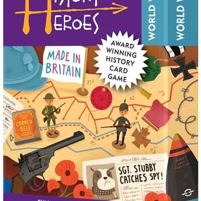 Juego de cartas History Heroes World War 1 Quiz