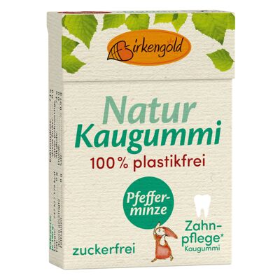 Birkengold Zahnpflege Natur Kaugummi Pfefferminze 20 Stk.