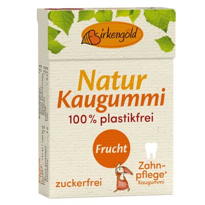 Birkengold Zahnpflege Natur Kaugummi Frucht 20 Stk.