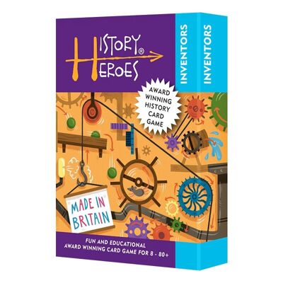 History Heroes' award-winning INVENTORS family card game - a great family card game