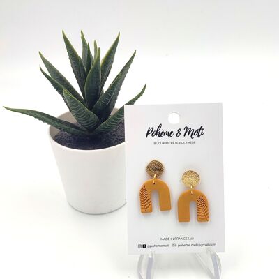 Polymer clay earrings