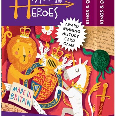 History Heroes: KINGS & QUEENS Quizkartenspiel – Wie gut kennen Sie Ihre Könige und Königinnen?!