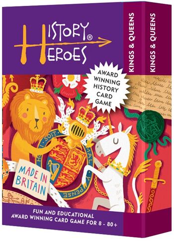 Héros de l'histoire : Jeu de cartes KINGS & QUEENS Quiz - Connaissez-vous bien vos Rois et Reines ?! 1