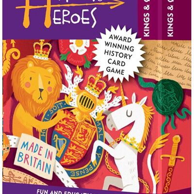 History Heroes: KINGS & QUEENS Quiz card game - How well do you know your British Monarchs?!