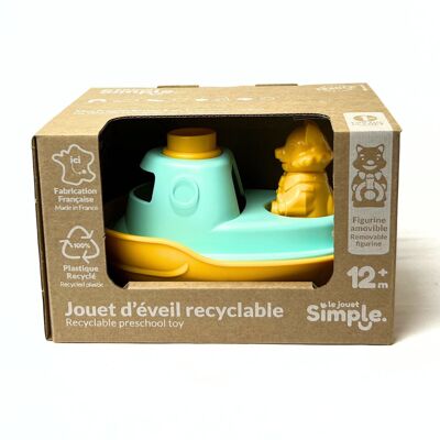 Sous-marin jouet de bain bébé Made in France en plastique recyclé - Le Jouet  Simple