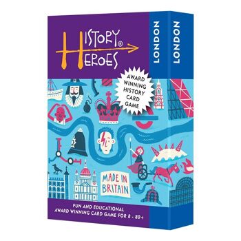 Jeu de cartes quiz familial History Heroes LONDON 1