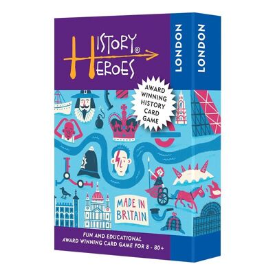 Gioco di carte quiz per famiglie di History Heroes LONDON