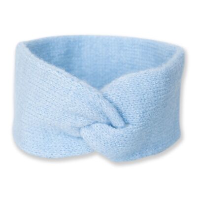 Bandeau tricoté pour enfants bleu