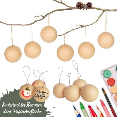 13 brown paper mache Christmas balls