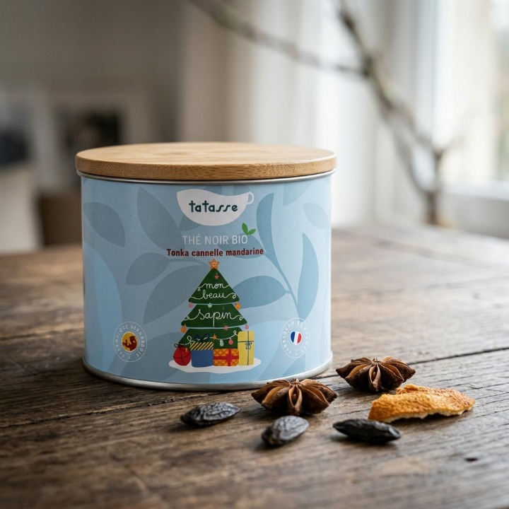 Thé noir bio épices & mandarine – infusion de Noël gourmande – Mon Beau Sapin