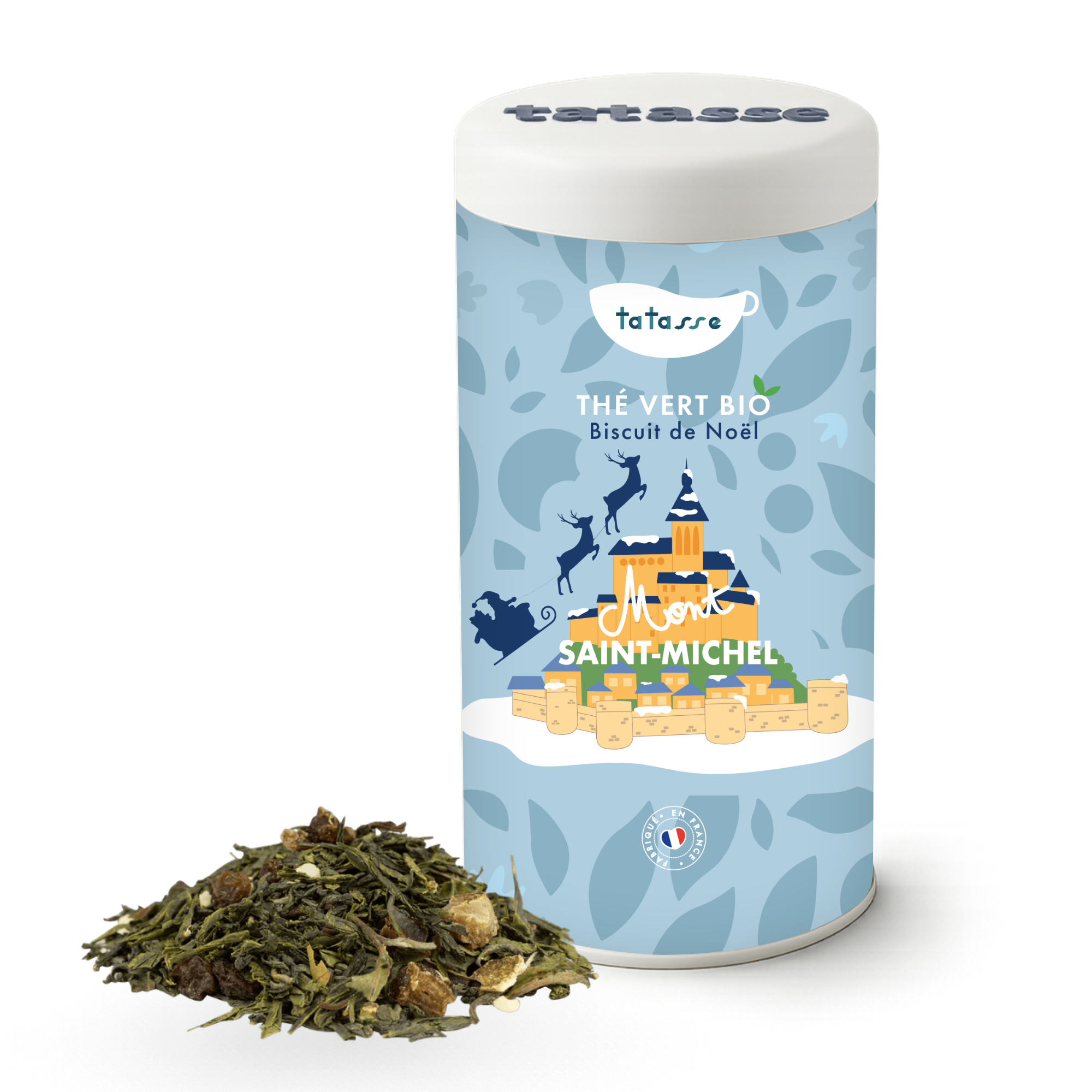 Gourmet organic green tea for Christmas – almond & spices – Christmas biscuit
