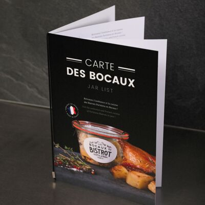Menühalter Les Bocaux du Bistrot x10