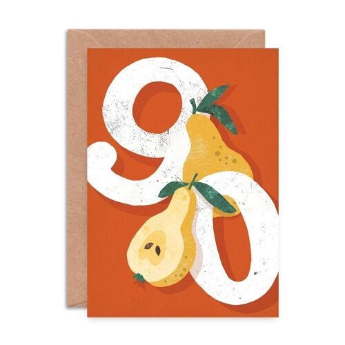 Pear Ninety Greeting Card