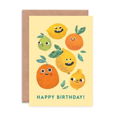 Caras de limon Tarjetas de felicitación