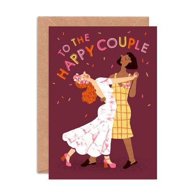 Glückliches Paar (FF) Grußkarte