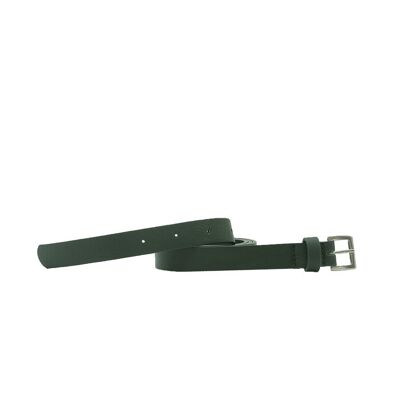 Fir Green leather belt