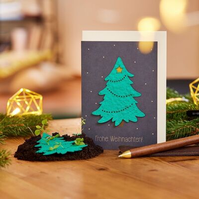 Grußkarte - Tannenbaum - Frohe Weihnachten I Weihnachtsgrußkarte I Weihnachtskarte I Karte zu Weihnachten