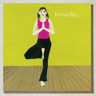 Carte de yoga WND102 (respirer)