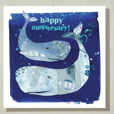 Carte anniversaire WND245 (baleines)