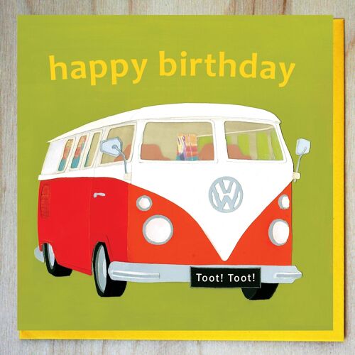 WND380 Birthday Camper van Card