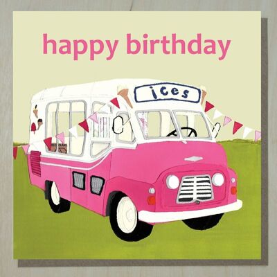 Furgoneta de helados feliz cumpleaños WND13