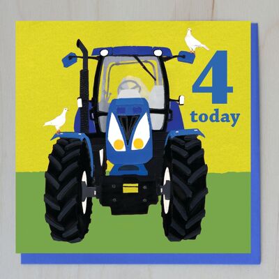 WND32 Alter 4 blauer Traktor