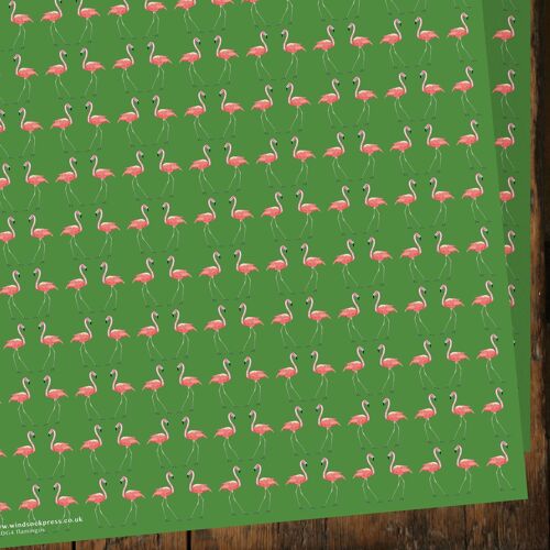 WNDG4 flamingo gift wrap (animals)