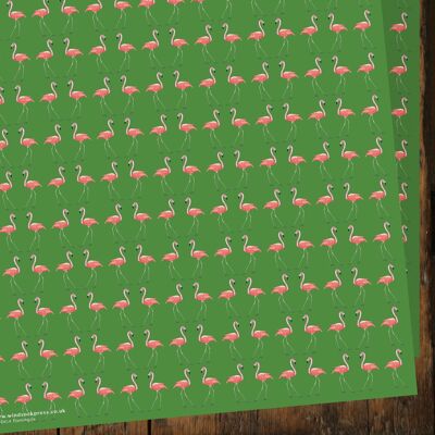 WNDG4 Flamingo Geschenkpapier (Tiere)