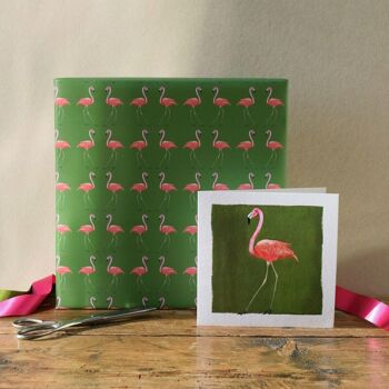 Emballage cadeau flamant rose WNDG4 (animaux) 2