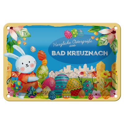 Targa in metallo Pasqua Auguri di Pasqua 18x12 cm regalo BAD KREUZNACH