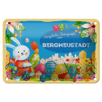 Tin sign Easter Easter greetings 18x12cm BERGNEUSTADT gift decoration