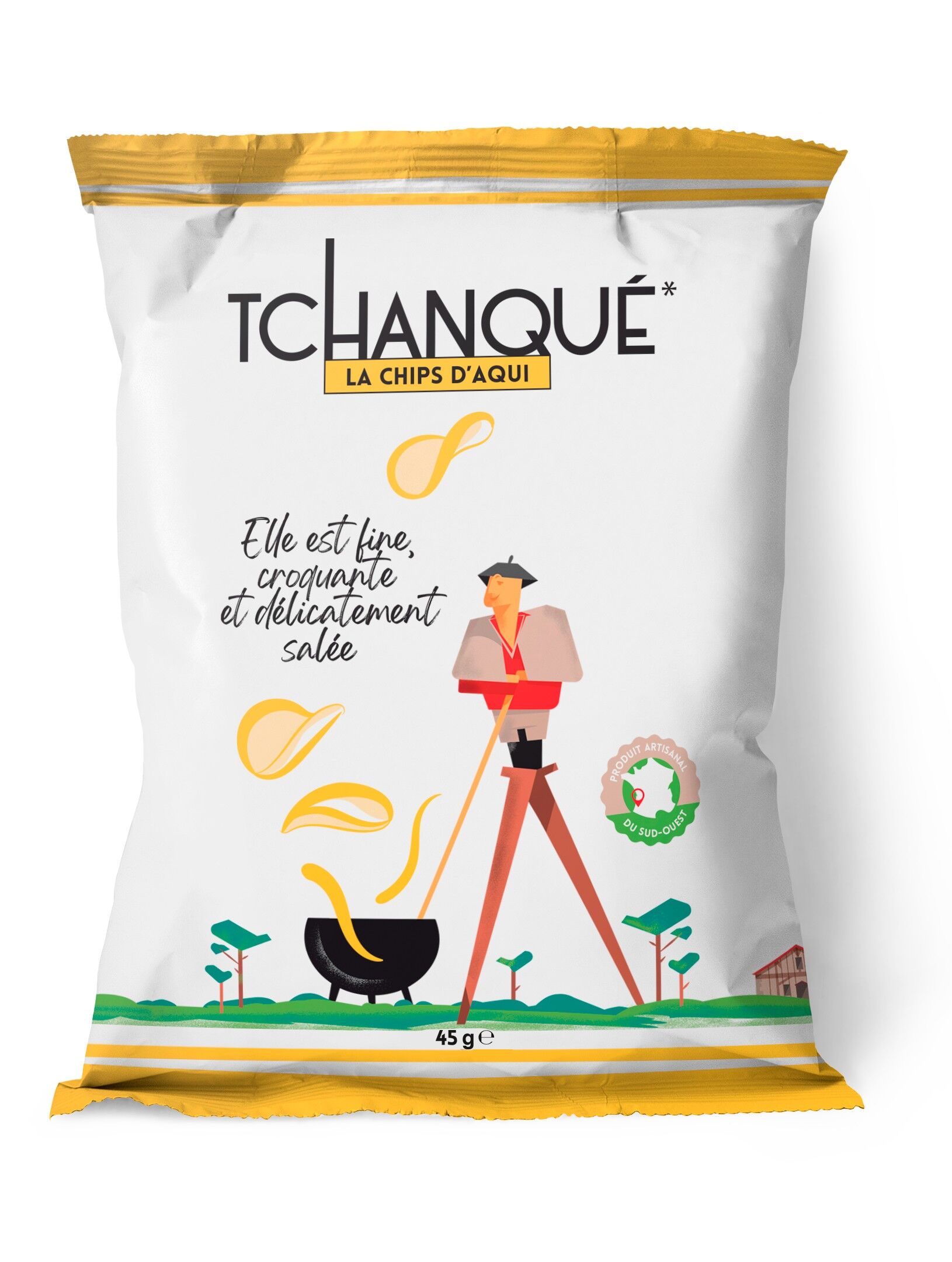 Patatine Tchanqué con sale Salies de Béarn 45g