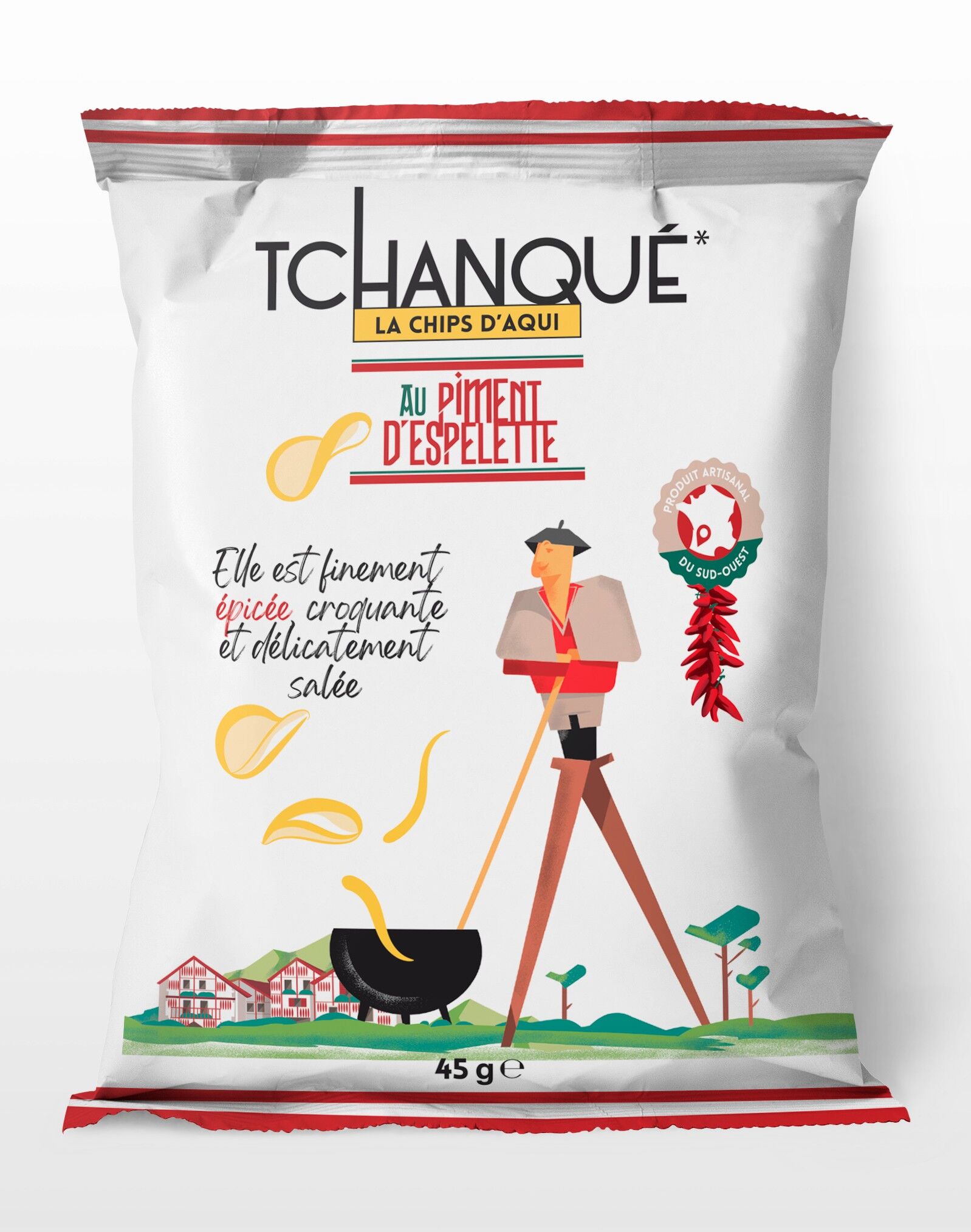 Chips Tchanqué al pepe di Espelette 45g