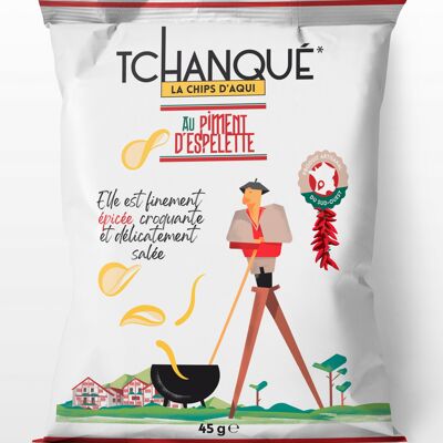 Chips Tchanqué with Espelette pepper 45g