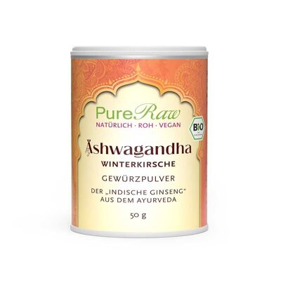Ashwagandha in polvere (biologica e cruda) 50 g