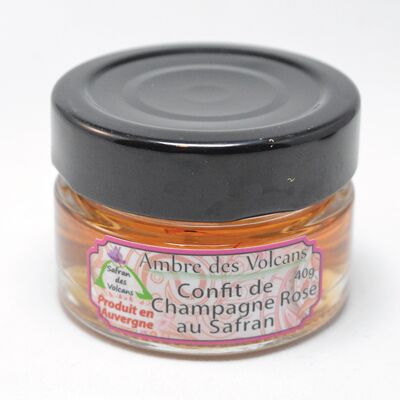 Rosé Champagne confit with saffron 40g