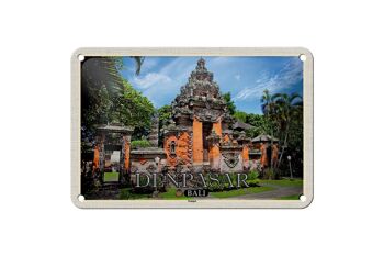 Panneau décoratif en étain pour voyage, 18x12cm, cadeau du Temple Bali DENPASAR 1